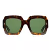 Gucci GG1111S-002 dames zonnebril zwart grijs vierkant acetaat 54mm