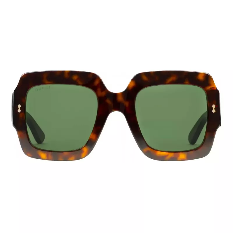 Gucci GG1111S-002 dames zonnebril zwart grijs vierkant acetaat 54mm