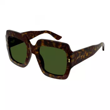Gucci GG1111S-002 dames zonnebril zwart grijs vierkant acetaat 54mm
