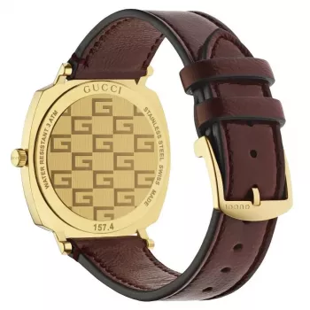 Gucci Grip unisex horloge YA157405 35mm edelstaal mesh