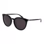 GUCCI dames GG0064SK-001 rechthoekige zonnebril - zwart acetaat frame, grijze nylon glazen, 55/20/135 mm