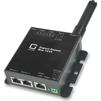GÜDE 7214-11 Expert Sensor Box temperatuur 2x sensoraansluiting 1x relaissuitgang 1x IO-ingang PoE