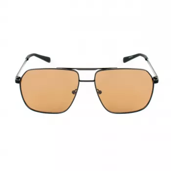 GUESS GF00060-6001E heren rechthoekige zonnebril zwart smoke tint 60/13/140 mm