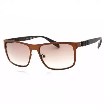 GUESS GF0169-49F heren zonnebril, havana montuur, bruine verloopglazen, 58/18/140 mm