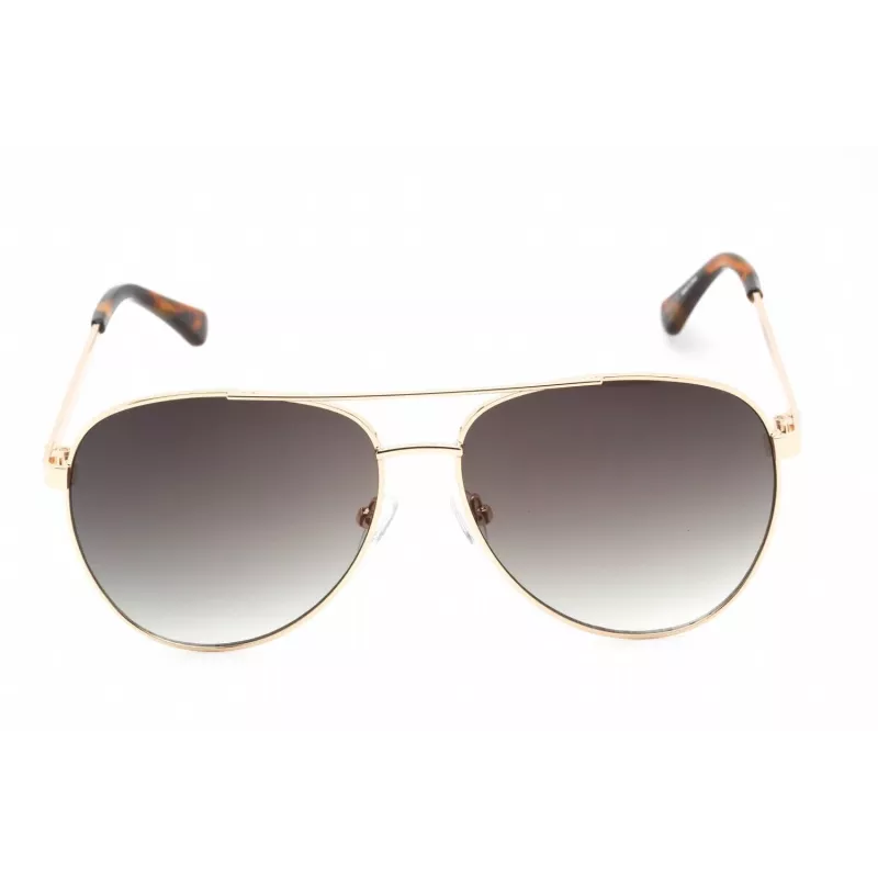 GUESS GF0251-32P Heren zonnebril, vierkant, Havana, met bruine verloopglazen