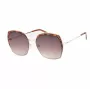 GUESS GF0410-5932F dameszonnebril, hoekig - glanzend zwart montuur, smoke-gradientglas, 59 mm