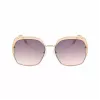GUESS GF0410-5933F dames zonnebril - glanzend zwart montuur, gradient smoke glazen, 59 mm