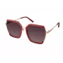 GUESS GF0418-5869T dames katzenaugen zonnebril - glanzend zwart montuur, smoke-gradient-glas, 58 mm