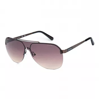 GUESS GF5053-0048F Heren rechthoekige zonnebril Havana bruin verloop