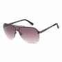 GUESS GF5053-0048F Heren rechthoekige zonnebril Havana bruin verloop
