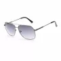 GUESS GF5079-6108B herenzonnebril, vierkant - glanzend zwart montuur, smoke-gradient glas, 61 mm