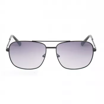GUESS GG2114S-01B heren zonnebril zwart vierkant montuur grijs verloopglas 60mm