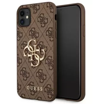 GUESS iPhone 11 / XR Hardcase 4G Big Metal Logo Bruin