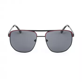 GUESS MAN zonnebril GF00061-6102A zwart montuur grijze glazen 61mm