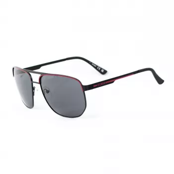 GUESS MAN zonnebril GF00061-6102A zwart montuur grijze glazen 61mm