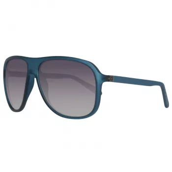 GUESS MAN zonnebril GU6876-5991B rechthoekig zwart montuur grijze glazen 59mm