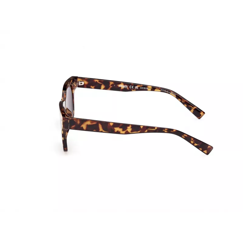 Guess heren rechthoekige zonnebril GU8265-5352A Havana bruin gradient 53mm