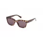 Guess heren rechthoekige zonnebril GU8265-5352A Havana bruin gradient 53mm