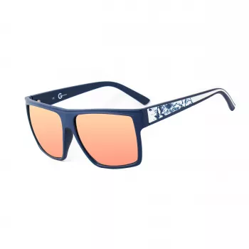 GUESS heren zonnebril GGU2053MBL21F mat zwart montuur rookglas 58mm