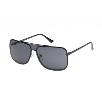 GUESS heren zonnebril GO00053-0001A rechthoekig zwart montuur smoke-glazen 57mm