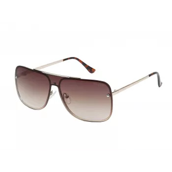 GUESS herenzonnebril GO00053-0032F mat zwart rechthoekig montuur rookglazen