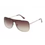 GUESS herenzonnebril GO00053-0032F mat zwart rechthoekig montuur rookglazen