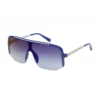 GUESS heren zonnebril GO00054-0090C zwart propionaat montuur grijze polycarbonaat glazen 54mm