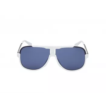 Guess herenzonnebril GO00060-6421V Havana rechthoekig acetaat 64/12/140 mm
