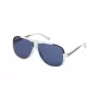 Guess herenzonnebril GO00060-6421V Havana rechthoekig acetaat 64/12/140 mm