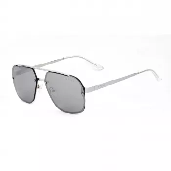 Guess herenzonnebril GO00065-6010C zwart montuur grijze glazen 60mm