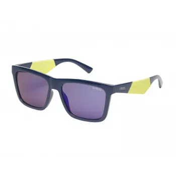GUESS herenzonnebril GO00067-5690C Havana bruin rechthoekig acetaat montuur UV400