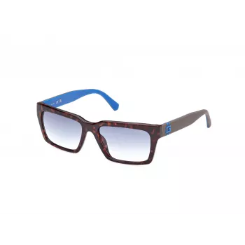 GUESS herenzonnebril GU00121-5652W Havana bruin vierkant montuur 56mm