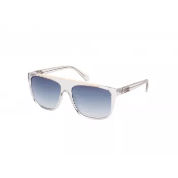 GUESS heren zonnebril GU00123-5826W - vierkant donker havanna montuur, bruine gradientglazen, 58/16/140 mm
