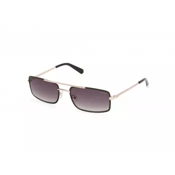 GUESS heren zonnebril GU00168-5897P zwart rechthoekig gepolariseerd 58 mm