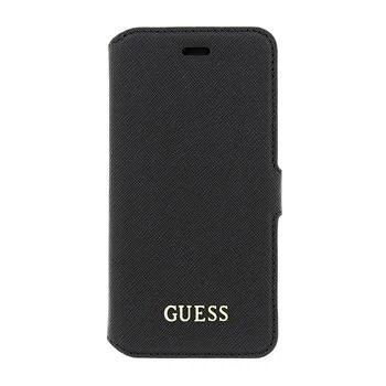 GUESS Saffiano boekhoes voor iPhone 6/6S - zwart