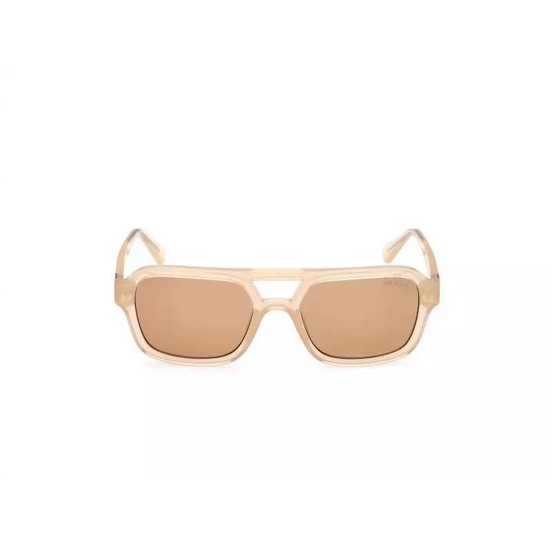GUESS Unisex Zonnebril GU82595357E Havana/Schildpad Montuur Bruine Verloopglazen 53/19/145 mm