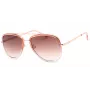 GUESS dames vlinder zonnebril GF0417-72B - glanzend roze montuur, bruine verloopglazen, UV400