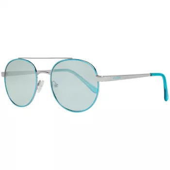 GUESS Dames kattenoog zonnebril GF0367-10X - glanzend zwart montuur, smoke-gradient glazen, UV400-bescherming