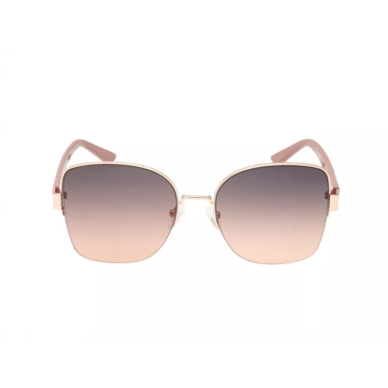 GUESS dameszonnebril GF00052-5928B Havana vierkant montuur bruine gradient lens 59mm