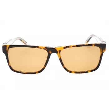 GUESS Dames rechthoekige acetaat zonnebril GU00074-53E Havana bruin verloop 55mm