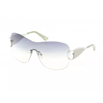 GUESS dames rechthoekige zonnebril GO00038-0010P zwart montuur grijze glazen UV400 gepolariseerd