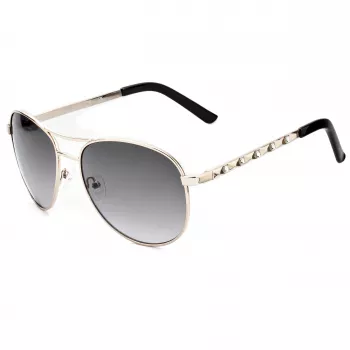 Guess Dameszonnebril GF0408-6132B Havana hoekig montuur bruin getinte glazen 61mm