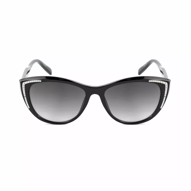 GUESS dameszonnebril GO00006-5601B Shiny Black Gradient Smoke 58mm