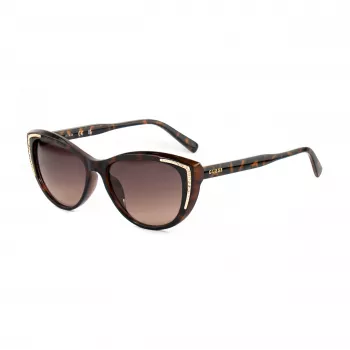 GUESS dames zonnebril GO00006-5652F Brown Havana oversized vierkant