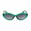 GUESS dames zonnebril GO00070-5593B zwart vierkant montuur, grijze verloopglazen, 55 mm