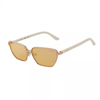 GUESS Dameszonnebril GU00106-5921E Havana Vierkant Montuur Bruin Verloopglas 59mm