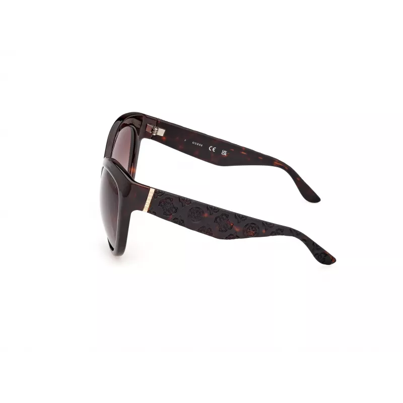 GUESS Dames zonnebril GU00130-6152F - glanzend zwart montuur, verloopglas smoke