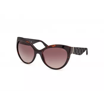 GUESS Dames zonnebril GU00130-6152F - glanzend zwart montuur, verloopglas smoke