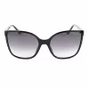 GUESS dameszonnebril GU00144-6001B oversized vierkant shiny black grey gradient UV400