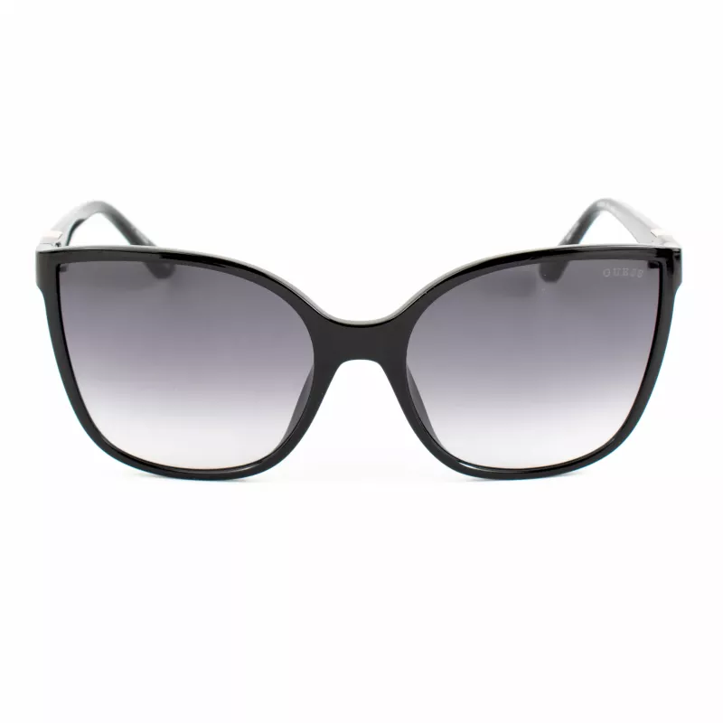 GUESS dameszonnebril GU00144-6001B oversized vierkant shiny black grey gradient UV400